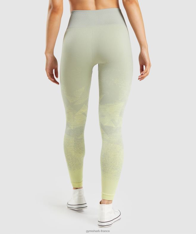Gymshark adapter les leggings sans couture ombre triangle | imprimé gris taupe femmes 6HF28312